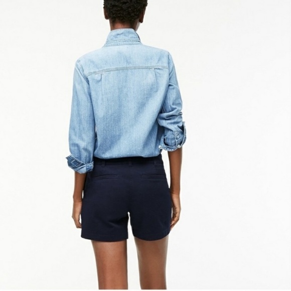 J Crew Chino size 6 navy blue preppy shorts - Picture 3 of 8